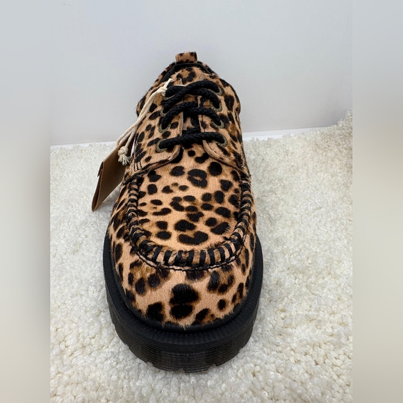 Dr. Martens Lowell Leopard Print Moc Toe Shoes/ Size US 6M-7W/ NWB/ MSRP 130 - Picture 5 of 9